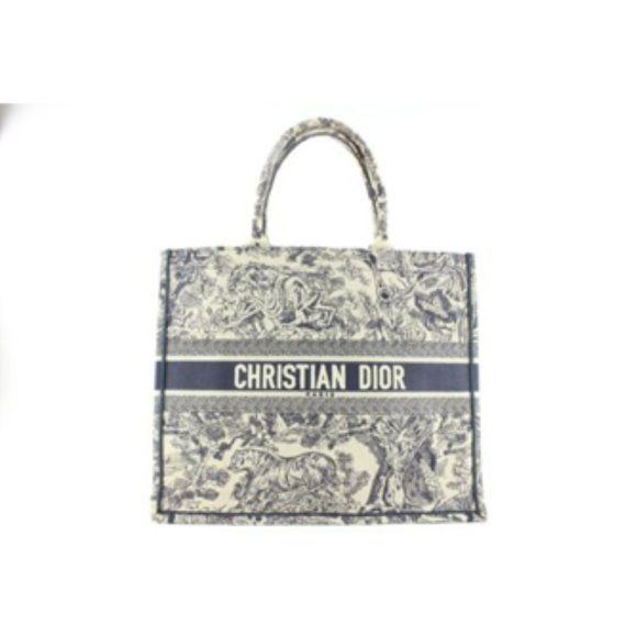 Dior Handbags - Christian Dior Large Book Tote Embroidered Toile de Jouy Jungle Canvas 1D0413C
